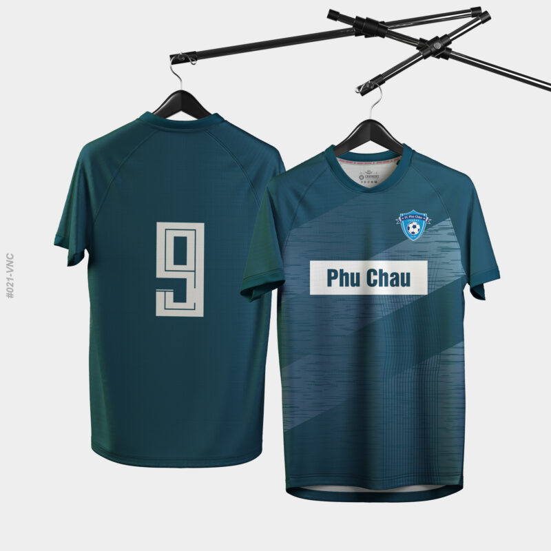 Áo cầu lông xanh đậm teal năng động – Mã 02